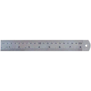 Regla Metalica 20 Cms Funda Roja Fultons