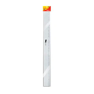 Regla Acrilica 60 Cm Biselada Humo En Bolsa  Fultons