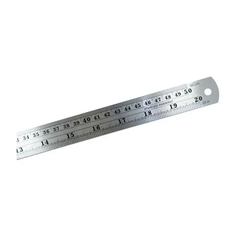 Regla Metalica 50 Cms Funda Roja Fultons 1