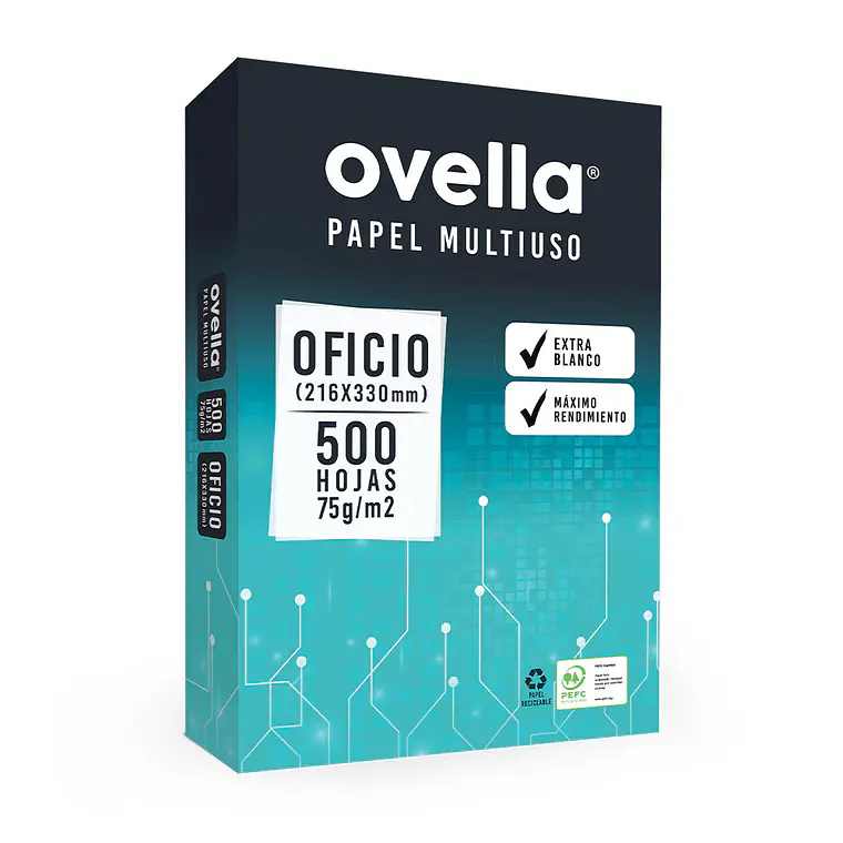 Resma Papel Tamaño Oficio Ovella 1