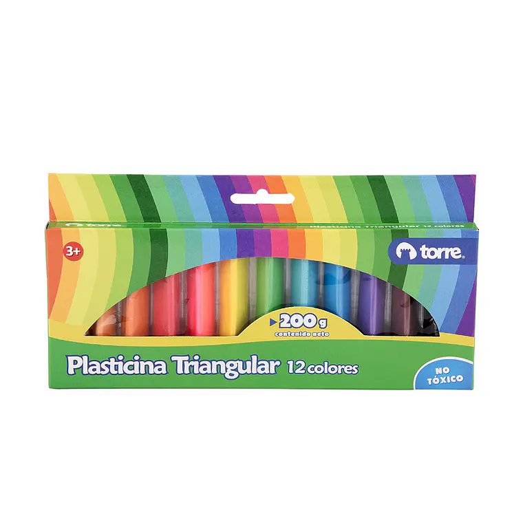 Plasticina Triangular 12 Col Torre 1
