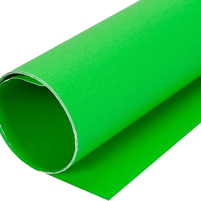 Pliego De Cartulina Color Verde Claro  Fogata 53.5X77 Cm 1