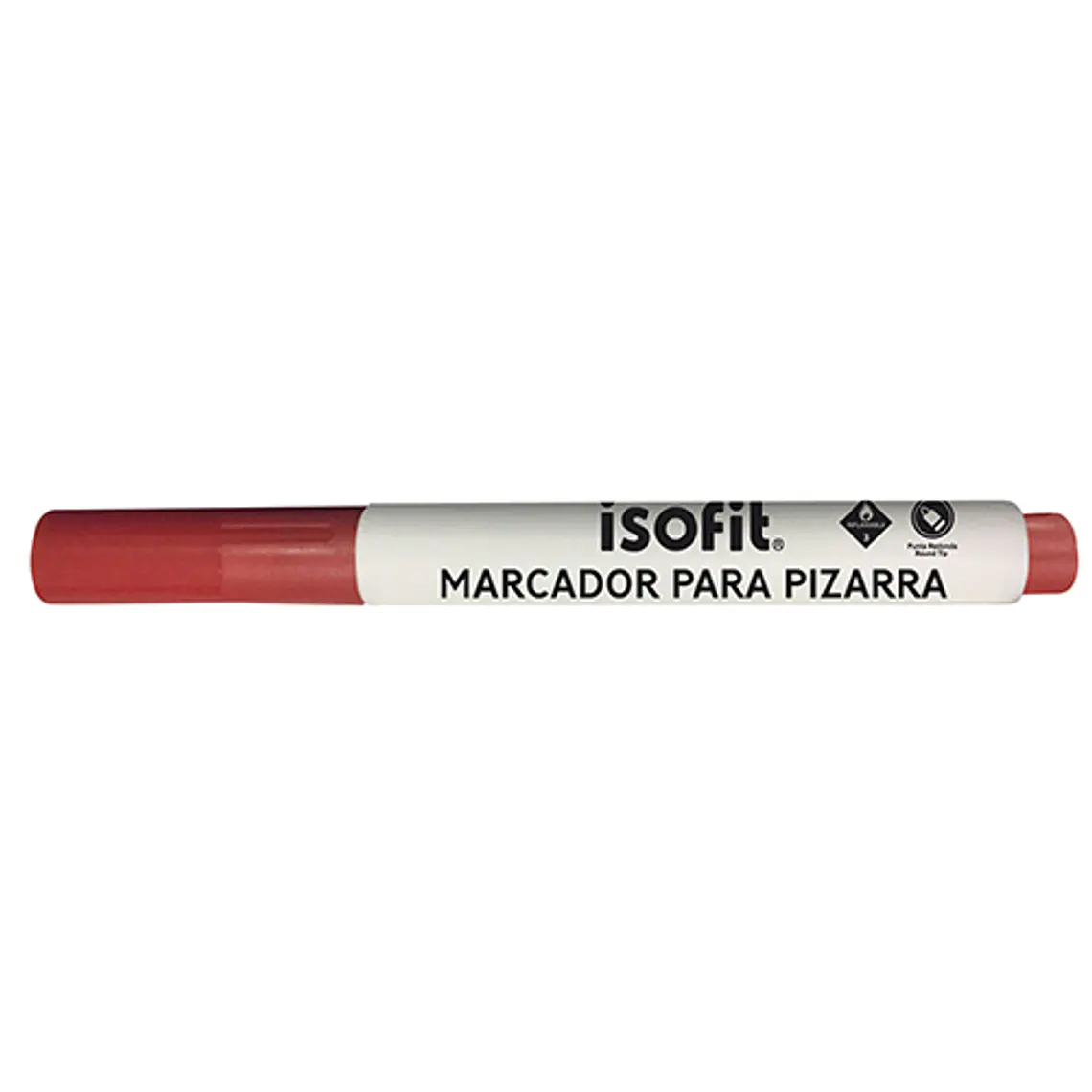 Plumon Isofit Pizarra Pta.Redonda Rojo 1
