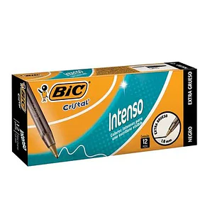Lapiz Pasta Punta Gruesa Negro 1.6Mm Bic