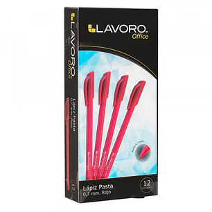 Lapiz Semi Gel Tipo Inkjoy 1.0Mm Rojo Lavoro