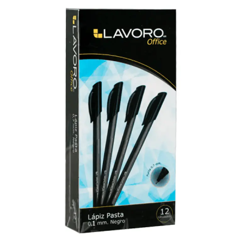 Lapiz Tinta Sem Gel Tipo Ink Negro 1.0Mm Lavoro 1