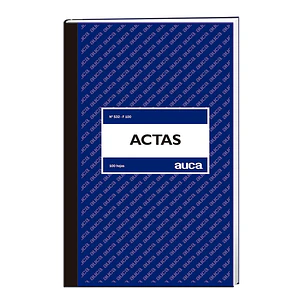 Libro Actas Auca 100 Hjs