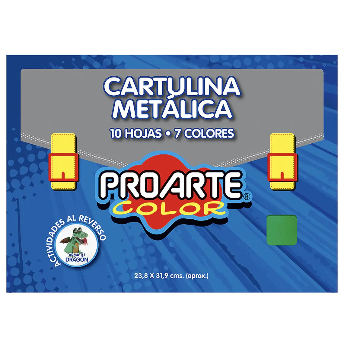 Carpeta C/Papel Cartulina Metalizada 10 Hj Proarte 1
