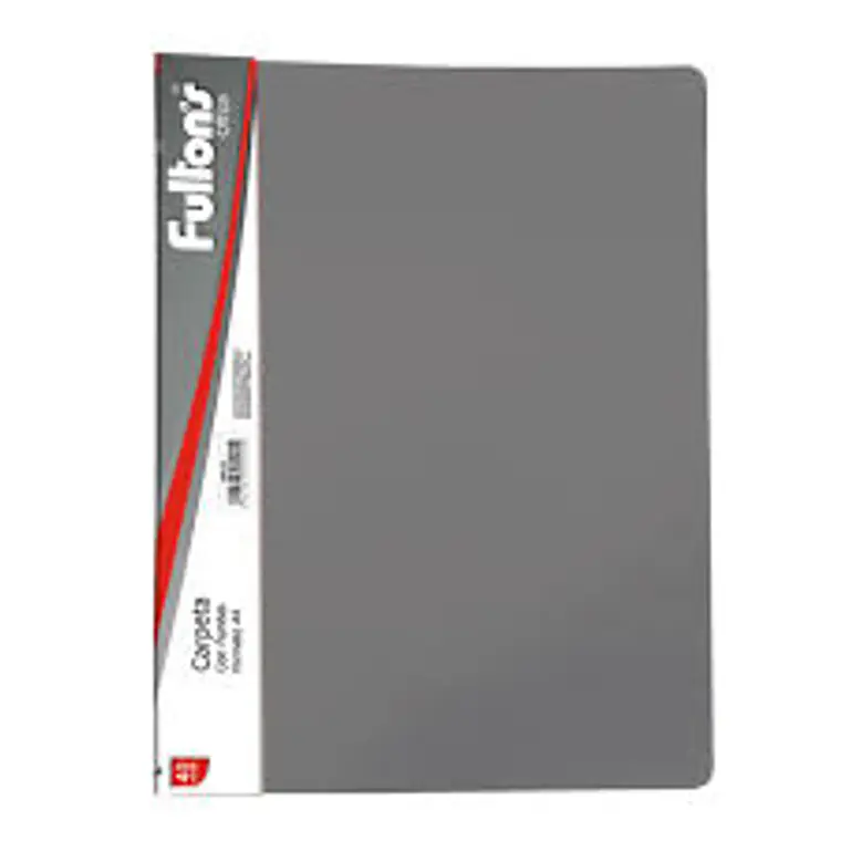 Carpeta C/Fundas Of. 40 Fundas Vinil Gris Fultons 1