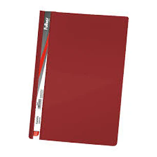 Carpeta C/Fundas Of. 40 Fundas Vinil Rojo Fultons