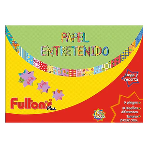 Carpeta C/Papel Entretenido 9 Hjs 18 Dis Fultons