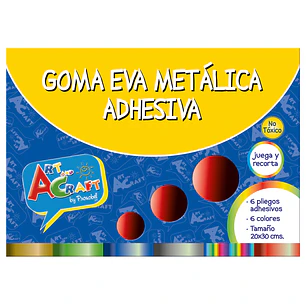 Carpeta C/Papel Goma Eva Metal Adhesiva Art & Craf