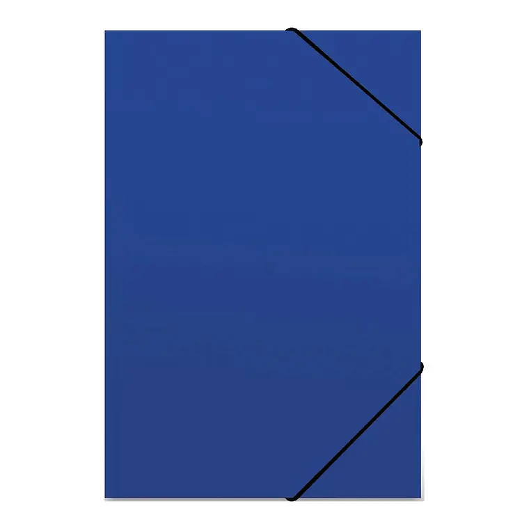 Carpeta Cartulina Elastico Oficio  Azul Fogata 1