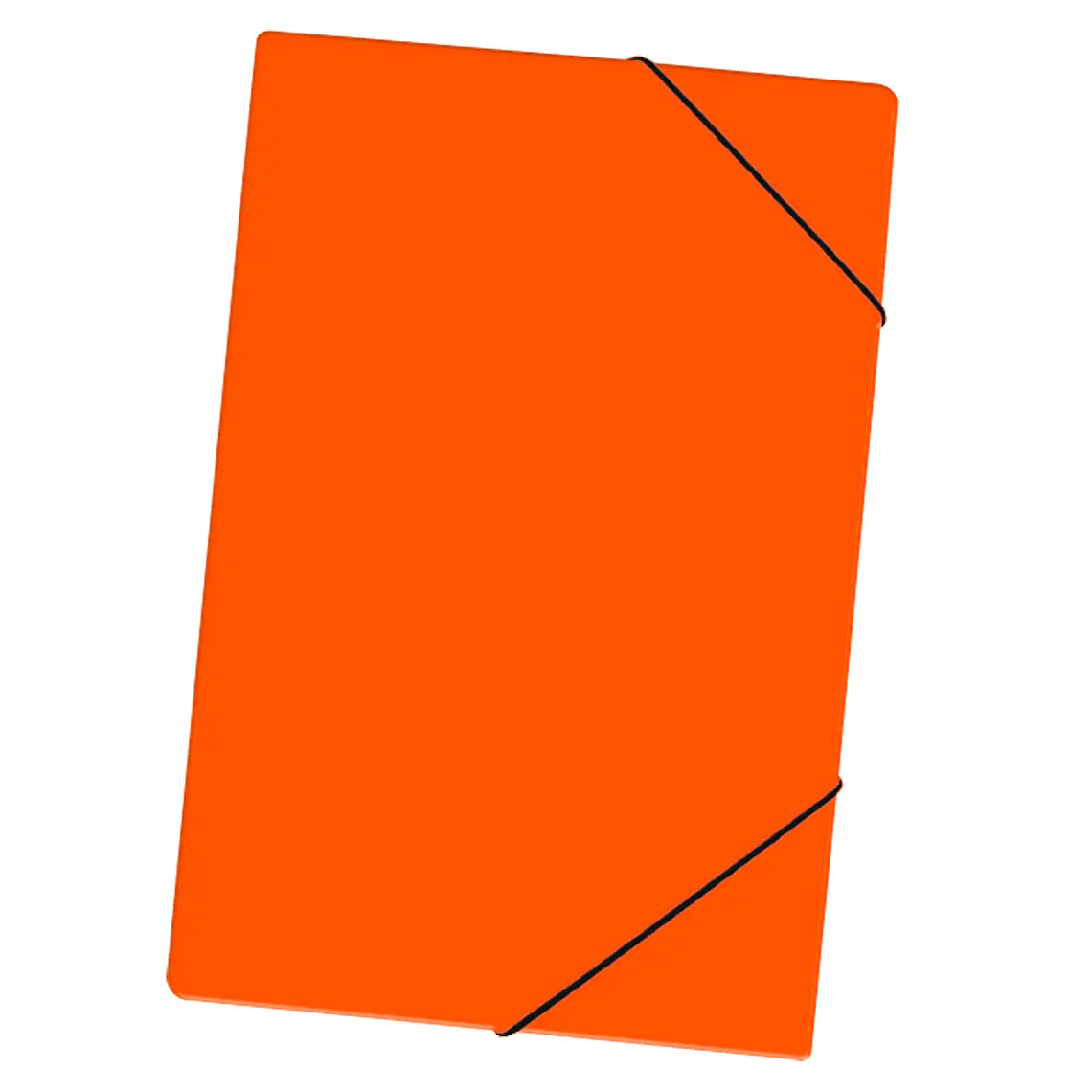 Carpeta Cartulina Elastico Oficio Naranja Fogata 1