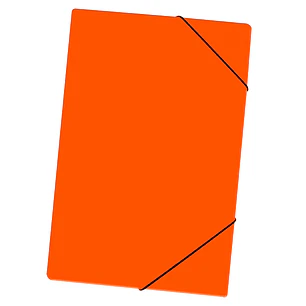 Carpeta Cartulina Elastico Oficio Naranja Fogata