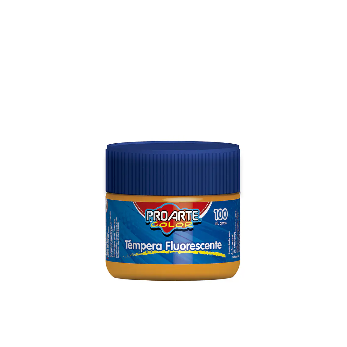 Tempera Proarte†Fluorescente Fco.100Ml Naranjo 1
