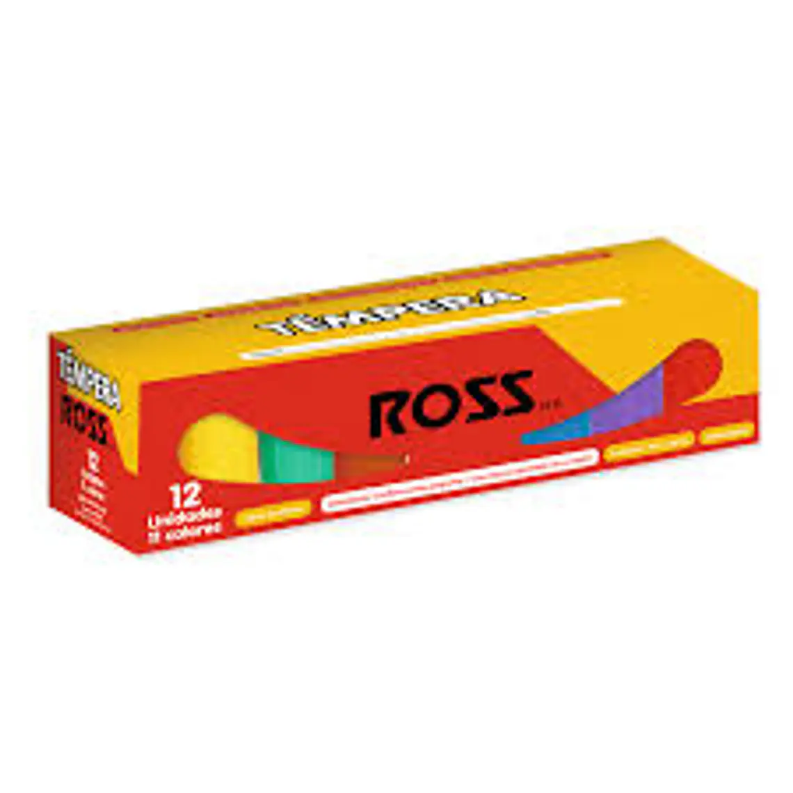 Tempera Ross 12 Unid. Frasco.15Cc 1