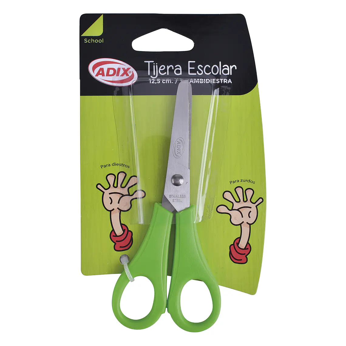 Tijera Escolar 13Cm Ambidiestro Adix 1