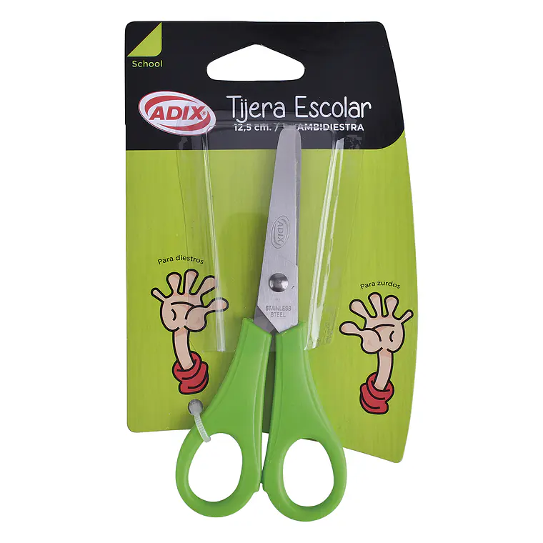 Tijera Escolar 13Cm Ambidiestro Adix 1