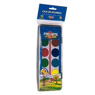 Acuarela Proarte 12 Colores Caja Colgante