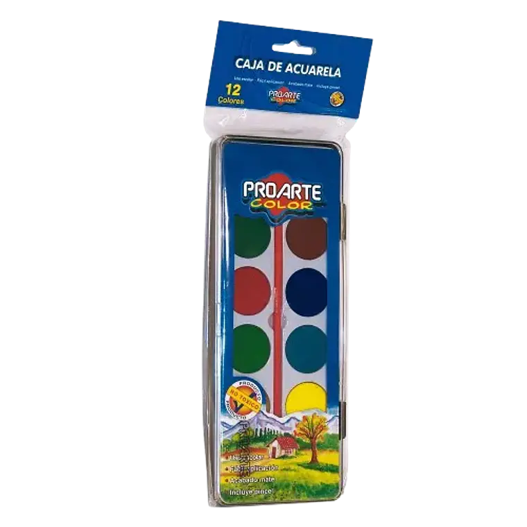 Acuarela Proarte 12 Colores Caja Colgante 1