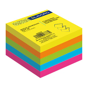 Pack 5 Notas 76X76 100H Pop Up 5Col Neon Lavoro
