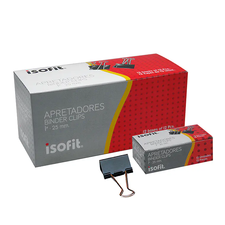 Apretador Dobleclip 32Mm 11/4' X12Un Isofit 1