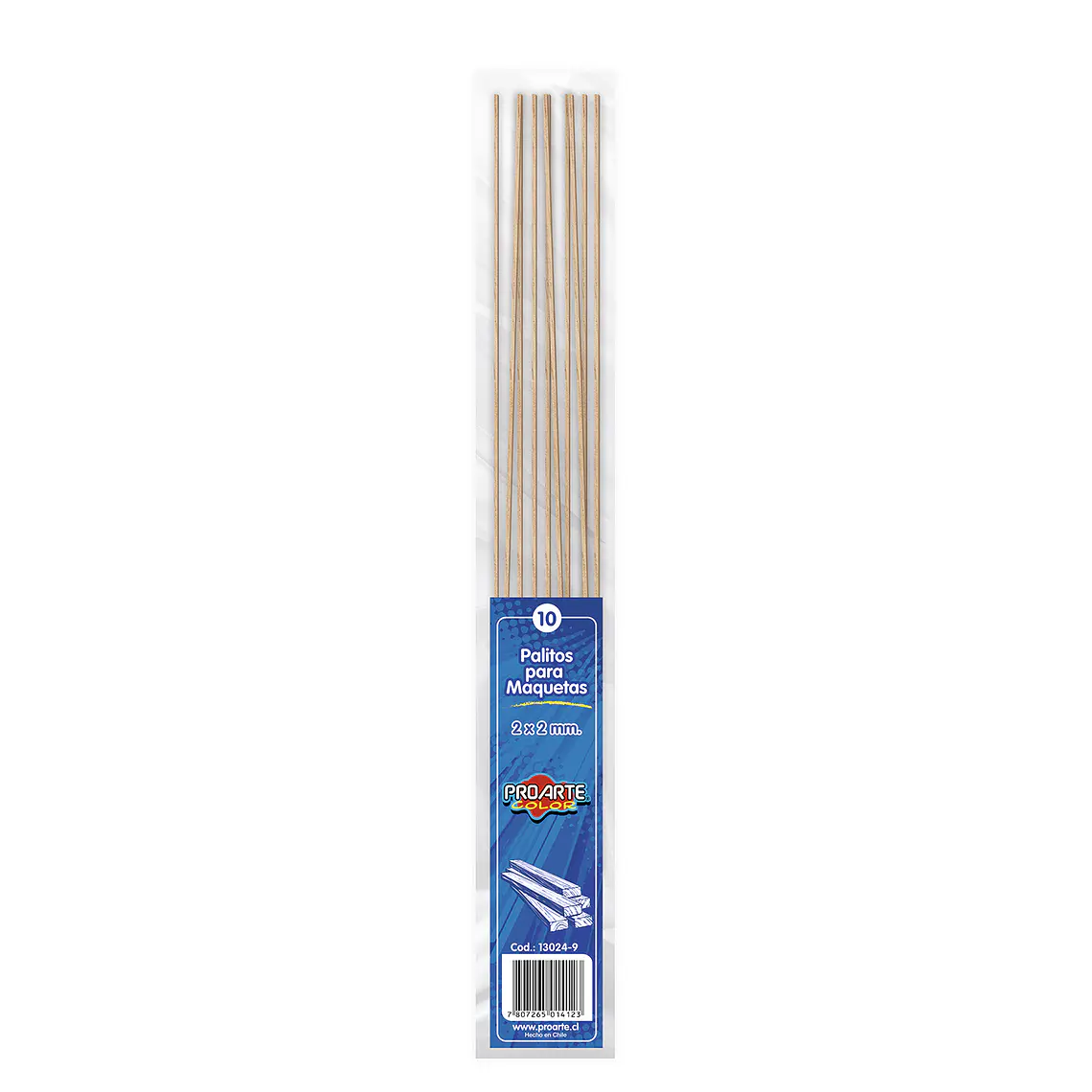 Palos P/Maquetas Proarte 2X2 Mm Set 10 Und Proarte 1