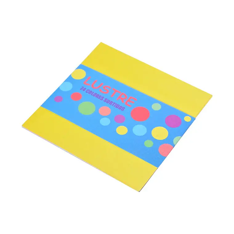 Papel  Fajo Lustre 10X10 Halley 24 Hojas 1