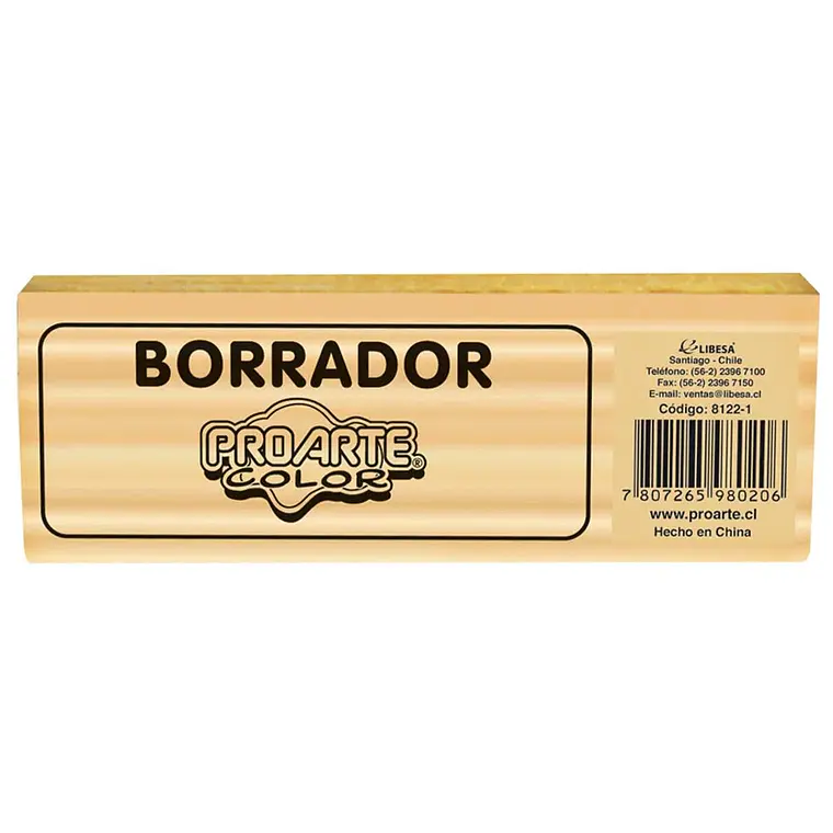 Borrador Proarte Madera Para Pizarra 1