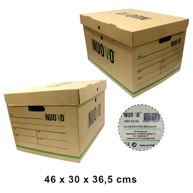 Caja Archivador Standar Nuovo 40X25.5X15 Cms 1
