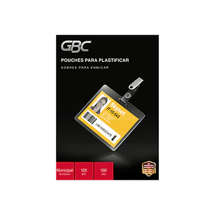 Caja Pouche Gbc Municipal -125 Min- -70X100Mm- Gbc Unidad