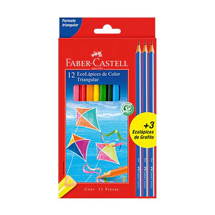 Cajas Lápices De Colores De 12 Unidades C/U - Largos  Faber  Castel