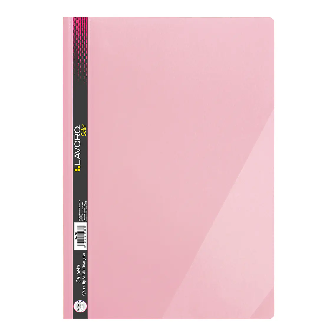 Carpeta C/Accoclip Bols. Triangular Of. Rosa Pastel Lavoro 1
