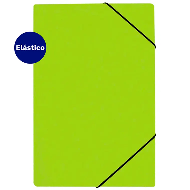 Carpeta C/Elast Of.Cart. Verde Neon Lavoro 1
