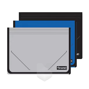 Carpeta C/Fuelle Y Elastico,12 Dep,Oficio Hand