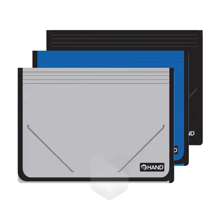 Carpeta C/Fuelle Y Elastico,12 Dep,Oficio Hand 1