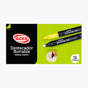 Destacador Amarillo Borrable -020- Adix