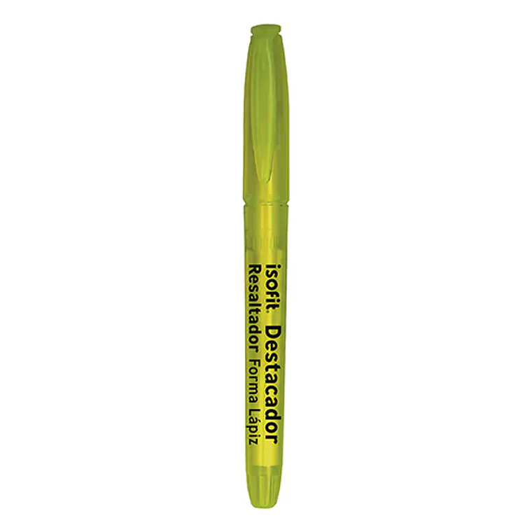 Destacador Forma Lapiz Isofit Amarillo 1