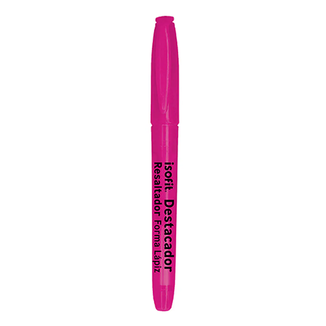 Destacador Forma Lapiz Isofit Rosado 1