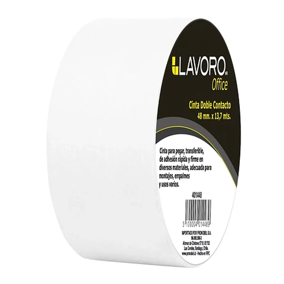 Cinta Doble Contacto 48X13.7Mt Blanco Lavoro 1