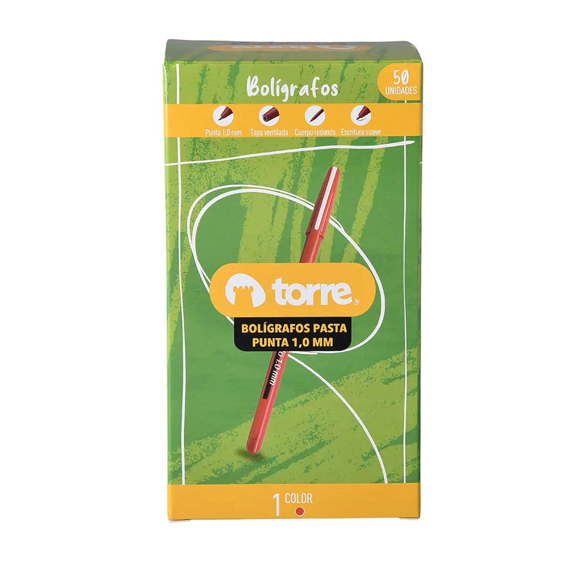 Boligrafo Rojo 1,0 Torre 1