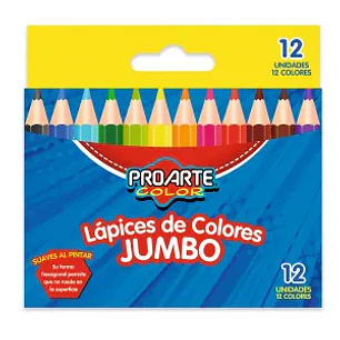 Lapices De Color Proarte Jumbo Hexagonal 12 Cort