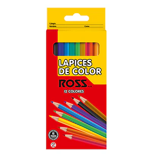 Lapices De Colores Ross 12 Largo