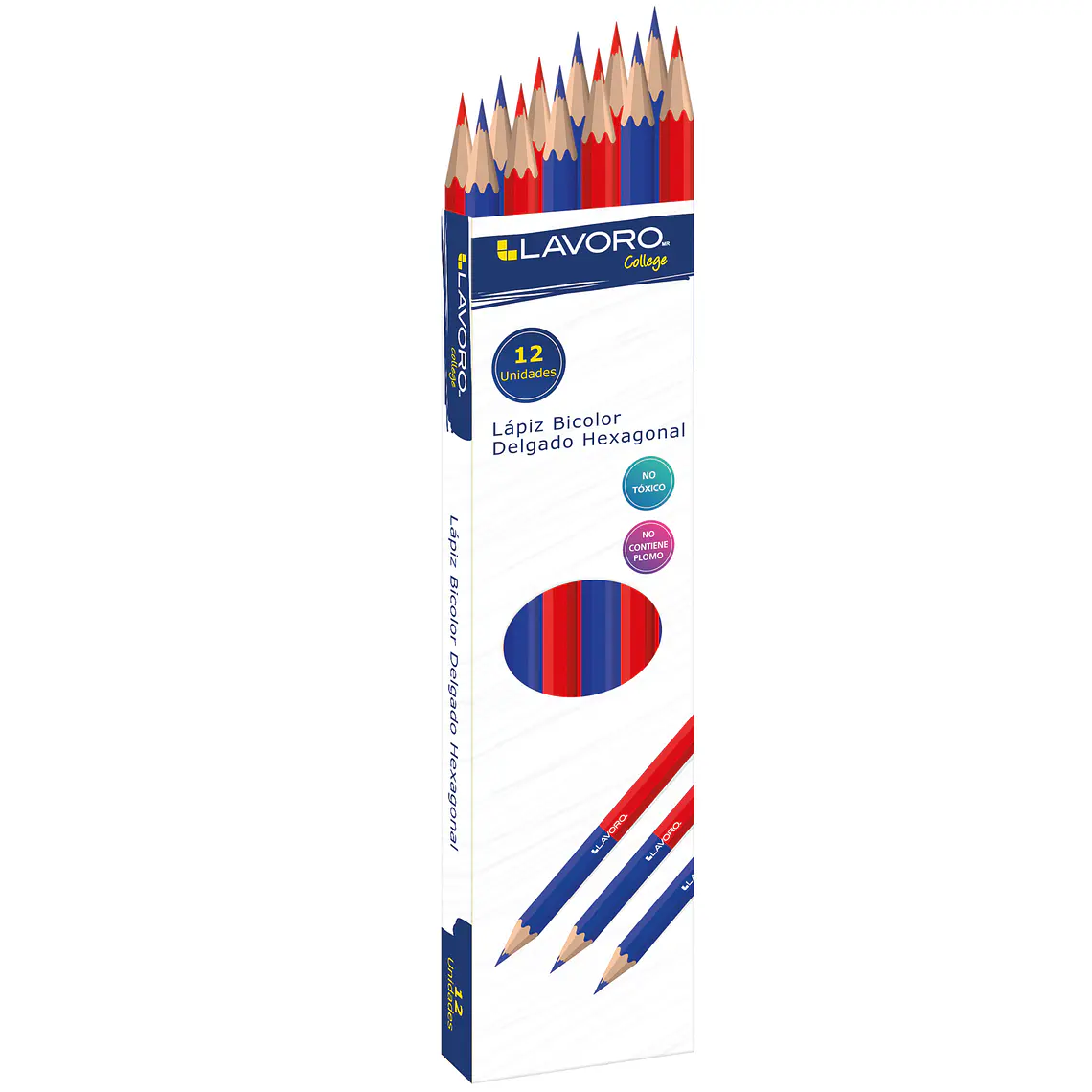 Lapiz Bicolor Delgado Cpo Hexag Lavoro 1