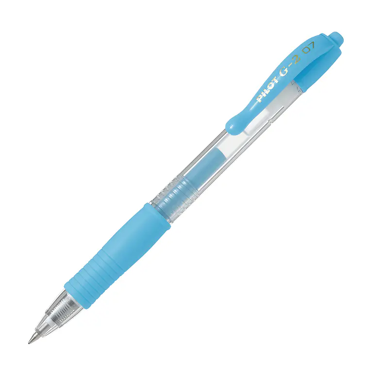 Lápiz Gel G-2 0.7 Azul Pastel Pilot 1