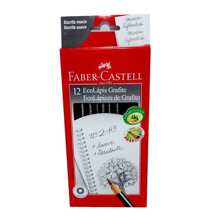 Lápiz Grafito Redondo X 12 Faber Castell 1