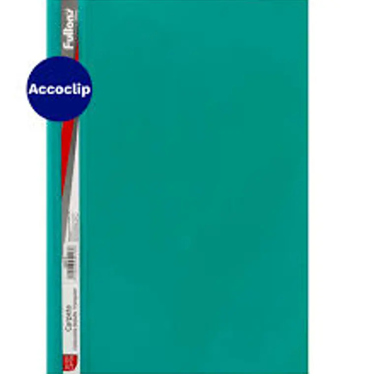 Carpeta Vinil Cta C/Acco Y Bols Verde Fultons 1