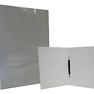 Carpeta Plastificada Con Acoclip Gris  Fogata