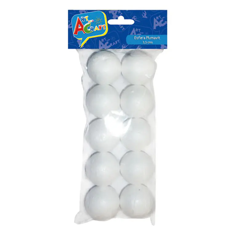 Pelota Plumavit 3.5 Cm 10 Uni Art & Craf 1